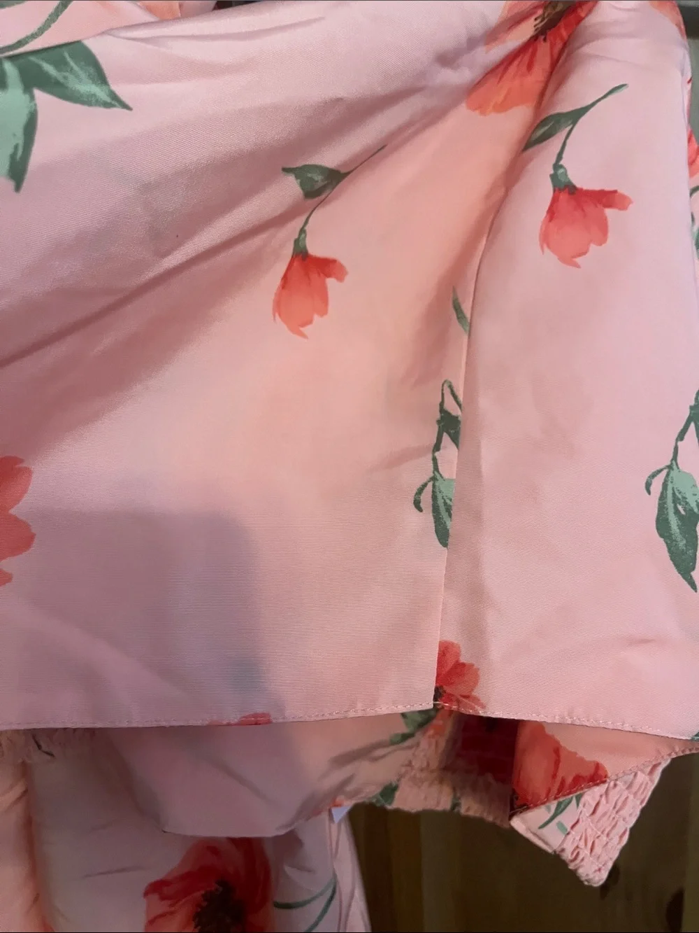 Old Navy Coral Floral Ruffle Cami & Skirt Set